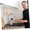 Cabilock Rotatable Stainless Steel Hanger Versatile Utensil Hook for Kitchen Bathroom and to Install Under Cabinet Design and Space-Saving Organizer view 4