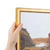 ArtToFrames 5x53 Inch Gold Picture Frame, This 0.75 Inch Custom Wood Poster Frame is Gold Square with Beads, Great for Your Art or Photos - Comes with Economy Acrylic view 1