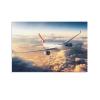A350 Civil Aviation Commercial Aircraft Poster Sunset Aircraft Flight Photography Modern Space Shutt Canvas Wall Art Prints for Wall Decor Room Decor Bedroom Decor Gifts 08x12inch(20x30cm) Unframe-s view 1