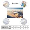 A350 Civil Aviation Commercial Aircraft Poster Sunset Aircraft Flight Photography Modern Space Shutt Canvas Wall Art Prints for Wall Decor Room Decor Bedroom Decor Gifts 08x12inch(20x30cm) Unframe-s view 2