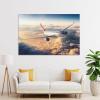 A350 Civil Aviation Commercial Aircraft Poster Sunset Aircraft Flight Photography Modern Space Shutt Canvas Wall Art Prints for Wall Decor Room Decor Bedroom Decor Gifts 08x12inch(20x30cm) Unframe-s view 4
