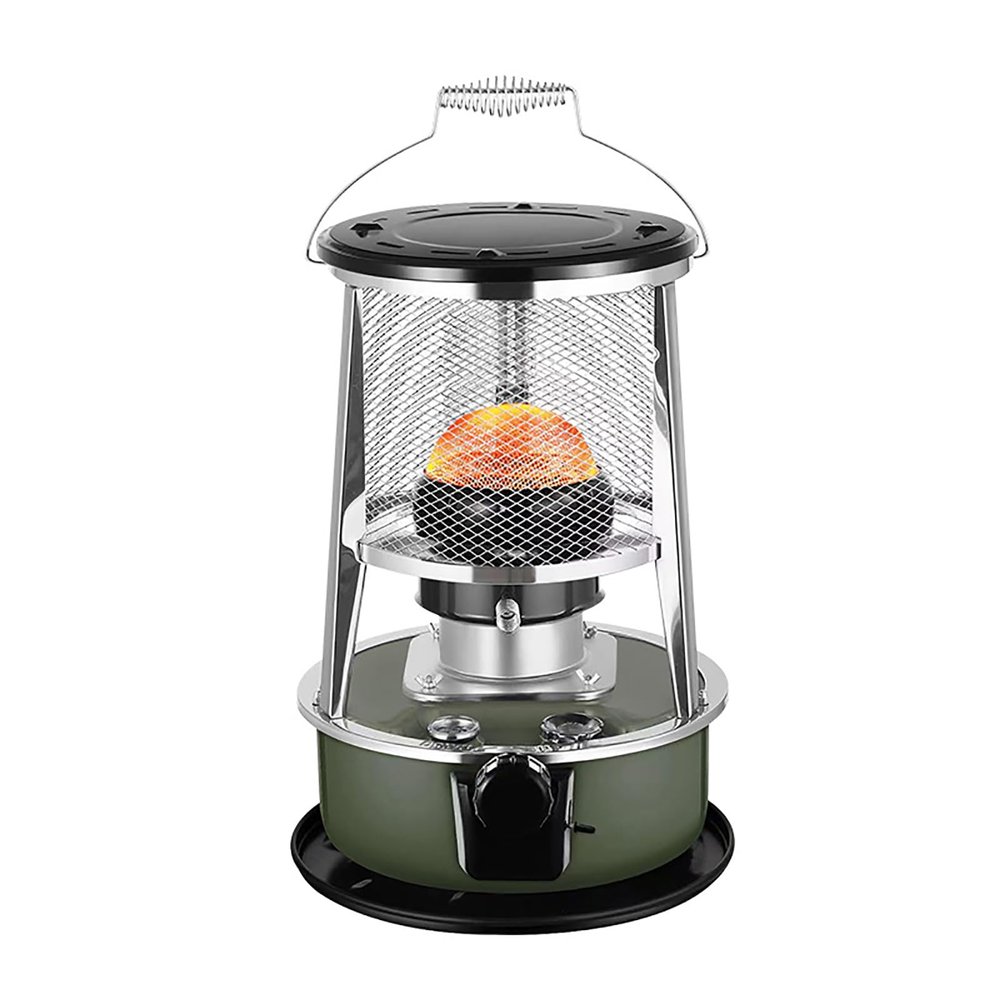 ERICAT Portable Kerosene Stove, Winter Kerosene Oil Heaters with Anti Slip Handle, 6L Fuel Tank and Adjustment Temperature Knob, 18m Large-Area Heating and No Electric Heating, for Camping, Picnic