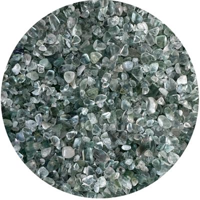 WHOLESALE Natural Semi Tumbled Green Fluorite Gemstone Chips, Crushed Mini Green Fluorite Crystals, Undrilled Crystal Chips (Green Fluorite, 0.5 Pound)