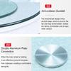 Tempered Glass Lazy Susan Turntable for Dining Table Countertop,360 Swivel Dining Table Serving Tray,Transparent Rotating Tray with Silent Bearing Centerpieces,for Spice Rack Table Cake Kitchen (Col view 4