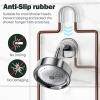 Epicano Shower Caddy Hanging, Anti-Swing Over Head Shower Caddy Rustproof with hooks for Towels, Sponge and more, Bronze view 4