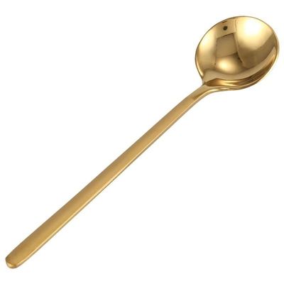 LUNIZ Soup Spoons Dessert Spoons Round Shape Coffee Spoon Mini Teaspoons Sugar Dessert Spoon Ice Cream Soup Spoon Kitchen Tea Spoons