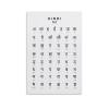 Hindi Alphabet Poster, Hindi Varnamara Black And White Wall Home & School Education Poster, Room Aes Canvas Painting Wall Art Poster for Bedroom Living Room Decor 20x30inch(50x75cm) Unframe-style view 1