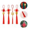 ABOOFAN 4pcs Chinese Year Pendants Festive Dragon Decorations for Spring Festival Traditional Hanging Ornaments for Home Office view 2
