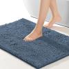 CZIYO Bathroom Rugs 32x20, Extra Soft Absorbent Chenille Bath Rugs, Non-Slip,Dry Quickly,Machine Washable, Bath Mats for Bathroom Floor, Tub and Shower, Blue view 1