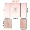 Crenics Rose Gold 18th Birthday Decorations, Creative 18th Birthday Guest Book Alternative, Large 18th Birthday Signature Book 12" x 18", Great 18 Years Old Birthday Gifts for Girls view 2