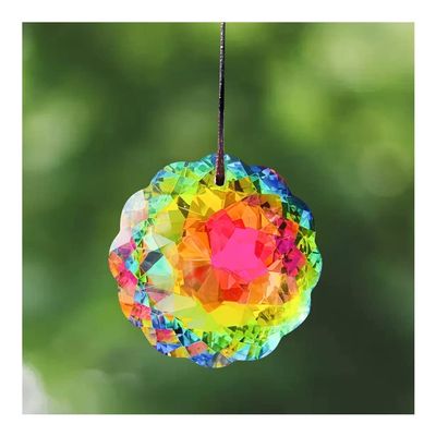Chandelier Crystal Prisms Pendants Hanging Crystals Prisms Sun Flower 45mm Crystal Prism Chandelier Room Decoration Hanging Ornament Chandelier Crystal Prisms Pendants