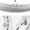 Aluminium Alloy Turntable Bearing, Heavy Duty Swivel Turntable Lazy Susan Rotating Bearing Turntable Round Dining Table Smooth Swivel Plate Hardware, Round Rolling Rotary Bearing Swivel Plate Aluminiu view 4