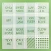 16 Pcs Valentine Conversation Hearts Cookie Stencils with Royal Icing 3x3 in, True Love/Only You/Text Me/Soulmate Love Phrase Sign Sayings Heart Stencils for Valentine's Day Making DIY Crafts view 3