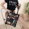 BWWKTOP New York Canvas Tote Bag New York Souvenir Gift New York Grocery Bag New York Travel Gifts New Yorker Shopping Bag (New York BL TG) view 3