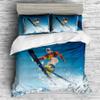 REALIN Skiing Sports Bedding Figure Skiing Snowboarding Duvet Cover Set Girl Boy Kids Bed Sets 2/3/4PCS Quilt Covers/Sheets/Pillow Shams,Twin/Full/Queen/King (C,Queen-228x228cm-3PCS) view 2