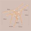 Laundry Rack Clothes Drying Rack Clothes Airer Freestanding Aluminum Clothes Drying Rack Folding Drying Rack For Indoor Outdoor Height-Adjustable Laundry Rack Clothing Drying Rack Clothes Dryer Rack ( view 2