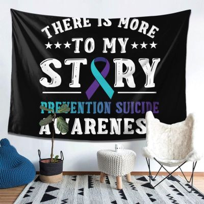 Prevention Suicide Awareness Tapestry Wall Hanging, Art Wall Decoration Tapestry, Tapestry For Bedroom Living Room Dorm Home Decoration 80x60in
