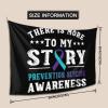 Prevention Suicide Awareness Tapestry Wall Hanging, Art Wall Decoration Tapestry, Tapestry For Bedroom Living Room Dorm Home Decoration 80x60in view 3