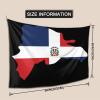 Dominican Republic Flag Tapestry Wall Hanging, Art Wall Decoration Tapestry, Tapestry For Bedroom Living Room Dorm Home Decoration 80x60in view 3