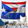Half Puerto Rico Half El Salvador Flag Tapestry Wall Hanging, Art Wall Decoration Tapestry, Tapestry For Bedroom Living Room Dorm Home Decoration 80x60in view 1