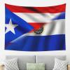 Half Puerto Rico Half El Salvador Flag Tapestry Wall Hanging, Art Wall Decoration Tapestry, Tapestry For Bedroom Living Room Dorm Home Decoration 80x60in view 2