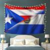 Half Puerto Rico Half El Salvador Flag Tapestry Wall Hanging, Art Wall Decoration Tapestry, Tapestry For Bedroom Living Room Dorm Home Decoration 80x60in view 4