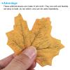 PATIKIL Artificial Leaves, 300 Pcs Fall Maple Autumn Fake Leaf for Wedding Party Thanksgiving Halloween Decoration, Red Yellow view 4