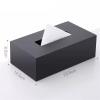 HEXEH Multifunctional Tissue Box Holder Acrylic Paper Drawer, Living Room Meeting Room Minimalist Paper Drawer, Black Tissue Drawer Decorative Napkin Holder (Size : L) view 2