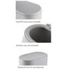 GLigeT Garbage Can Plastic Slim Trash Can Wastebasket with Lid Kitchen Bathroom Toilet Narrow Seam Garbage Container Bin Trash Bin (Color : B) view 3