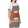 HYLVEXA Custom Grill Aprons Add Your Text Personalized Chef Kitchen Apron for Birthday Christmas Thanksgiving Gift Brown Savana view 3