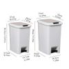 GLigeT Garbage Can Step-On Trash Can Household Kitchen Living Room Large Garbage Cans with Lid Creative Office Toilet Foot Pedal Press Trash Cans Paper Basket Trash Bin (Size : 8L) view 2