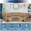 PureFit Additional Seat Cover for Reclining Couch Covers, Super Stretch Recliner Covers for Large Recliner, Reclining Sofa Slipcovers Furniture Protector for Kids Pets with Elastic Bottom, Camel view 3