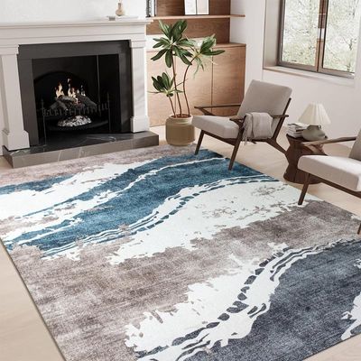 Cestavie Modern Abstract Area Rug Runner Rug 7x12 Feet Custom Size,Non-Shedding Washable Carpet for Bedroom Living Room Dining Room Hallway