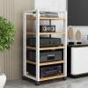 YLQFGUVWK Audio Video Media Stand Cabinet with 5 Shelves AV Media Stand Corner Shelf Audio Rack Stand Tower for Home/Office/Audio Video (Size : 50x40x100cm) view 2