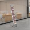JINHZIXIU 10 Tiers Magazine Holder Foldable Brochure Stand Detachable Brochure Display Stand Floor Standing Magazine Rack for Newspaper and Products Exhibition view 3