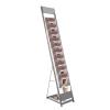 JINHZIXIU 10 Tiers Magazine Holder Foldable Brochure Stand Detachable Brochure Display Stand Floor Standing Magazine Rack for Newspaper and Products Exhibition view 4