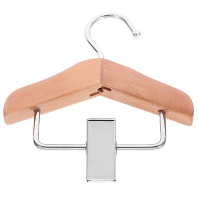 Alipis Portable Pet Garment Hanger Mini Dog Hanger Clip Dog Clothing Wooden Rack