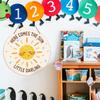 Baby Girl Boy Nursery Wall Decor, Boho Sunshine Nursery Hanging Sign Decor Bohemia Wall Decoration Wood Sign for Kids Bedroom, Playroom, Gift for Newborn Baby Girl Boy Toddler, Here Come The Sun view 3