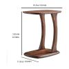 POCHY Fashion Coffee Tables End Table Black Walnut Coffee Table Unique C-Shaped Bedside Table Creative Small House Side Tables Sturdy Sofa Side Table Luxury view 3