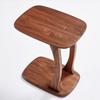 POCHY Fashion Coffee Tables End Table Black Walnut Coffee Table Unique C-Shaped Bedside Table Creative Small House Side Tables Sturdy Sofa Side Table Luxury view 4