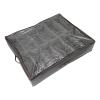 Under Bed Shoe Organizer, Foldable Fabric Drawer with Clear Window - Gray Brushed Storage for Shoes, Clothes & Toys view 2
