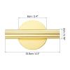 PATIKIL Wall Flower Vase Tube, 4 Pack Metal Floral Tubes Wall-Mounted Flower Tube Dried Flower Vase Racks for Flower Display Decoration, Gold Tone view 2