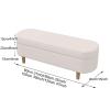 Velvet Ottoman Bench,Upholstered Storage Bench with Flip Top,Modern End Of Bed Bench,Rectangular Footstool with Seating and Storage for Entryway Bedroom Living Room(90x40x50cm(35x16x20inch), Brown) view 2