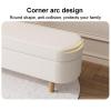 Velvet Ottoman Bench,Upholstered Storage Bench with Flip Top,Modern End Of Bed Bench,Rectangular Footstool with Seating and Storage for Entryway Bedroom Living Room(90x40x50cm(35x16x20inch), Brown) view 4