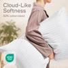 Ultra Soft Pillow Protectors with Zipper King Size - Set of 4 Breathable Pillow Covers - 100% Protection Against Stains, Dust & Dirt - Machine Washable (Dark White) view 4