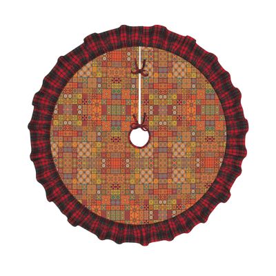 Christmas with Luxurious Tree Skirts Xmas Tree Accessory,Durable Tree Skirt for Perfect Holiday Decor! Group of Moroccan Geometric