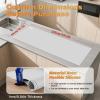 49.2" x 15.7" Large Silicone Mat for Kitchen Counter Protector, Cuttable Silicon Countertop Protector Mat Heat Resistant Mats for Countertop, Cut to Fit Placemat Ship Roll by Foepoge, Gray view 2