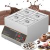 500W Commercial Chocolate Tempering Machine, Electric Stainless Chocolate Melting Machine, 12KG Capacity Heating Chocolate Melting Pot, 0-85/ 0-185 Adjustable, For Hotels/Homes,4cylinder view 1