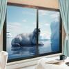Glacier Snow Seal Stained Glass Window Film Modern Style Cute Ocean Animal Privacy Window Film Non-Adhesive Glass Film Decorative Static Cling Film for Home Office 27.6Wx39.4L-inch x2 Pcs view 3