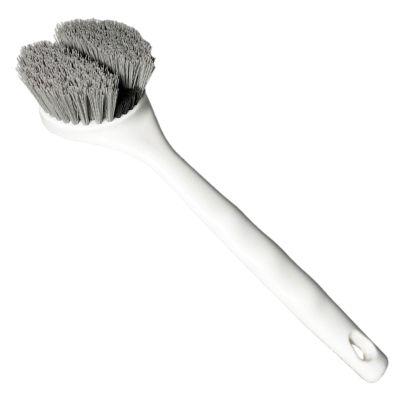Utility Scrub Brush, Effortless Dish Scrubber with Ergonomic Handle, Heavy-Duty Stiff Bristled Scrubber, Lightweight Pot Cleaning Brush, Multi Purpose Home Cleaning Tools for Tableware, Pans, Bathtub